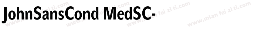 JohnSansCond MedSC字体转换